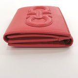 Salvatore Ferragamo Tri-fold wallet GL-22 Gancini leather Orange Women Used