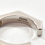 FENDI Ring MP1717 metal/Rhinestone 15 Silver unisex Used - JP-BRANDS.com