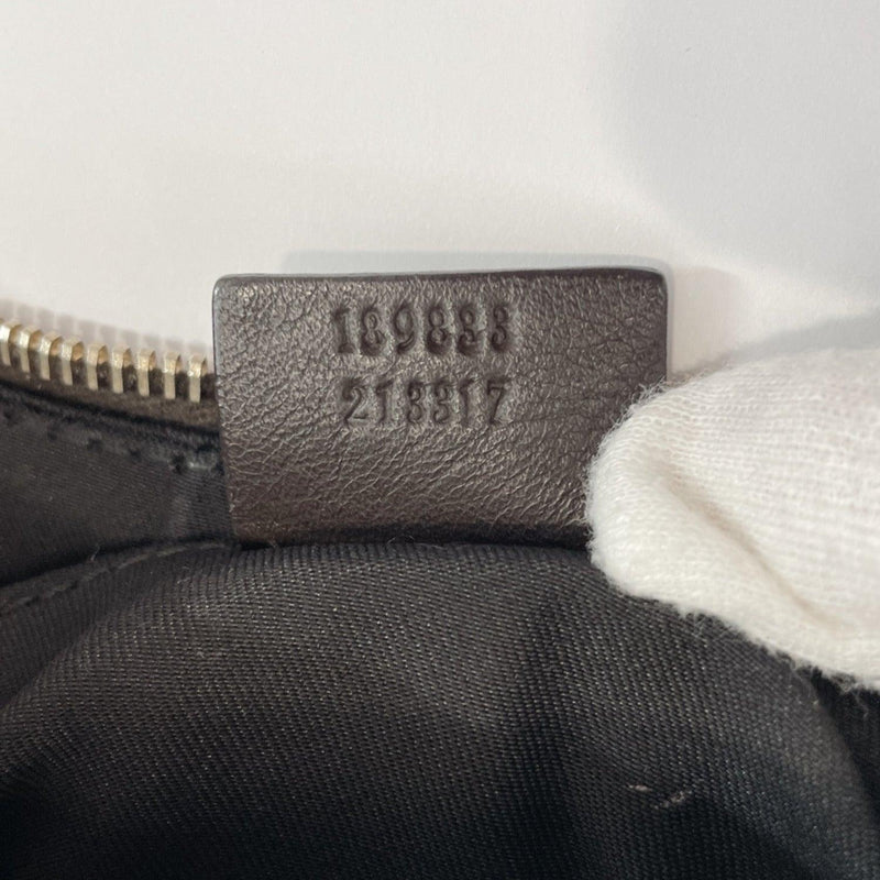 GUCCI Handbag 189833 One handle leather Dark brown Women Used - JP-BRANDS.com