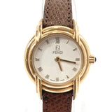 FENDI Watches quartz vintage Stainless Steel/leather gold gold Women Used - JP-BRANDS.com