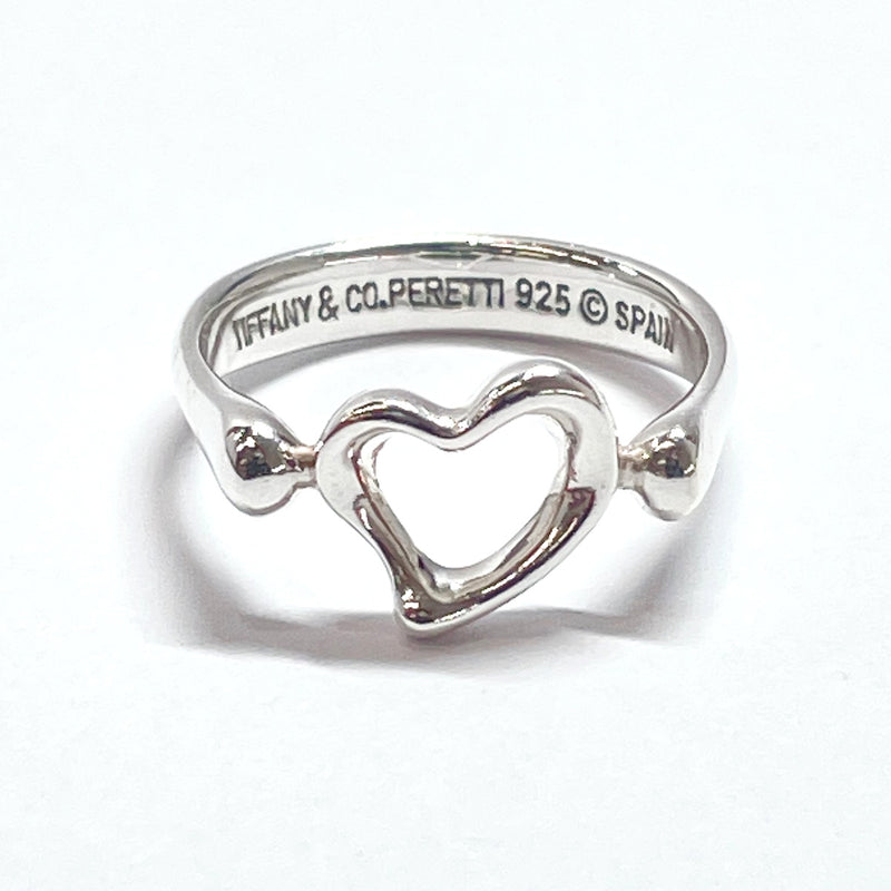 TIFFANY&Co. Ring Open heart Elsa Peretti Silver925 #9(JP Size) Silver Women Used