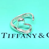 TIFFANY&Co. Ring Open Heart Small Elsa Peretti Silver925 10 Silver Women Used