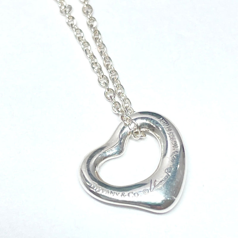 TIFFANY&Co. Necklace Open Heart Mini Elsa Peretti Silver925 Silver Women Used