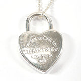 TIFFANY&Co. Necklace Return to TIFFANY & Co. Heart lock Silver925 Silver Women Used