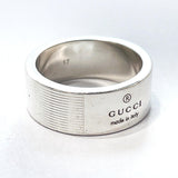 GUCCI Ring logo Silver925 #15(JP Size) Silver Women Used - JP-BRANDS.com