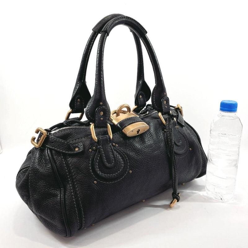 Chloe Handbag Paddington leather Black Women Used - JP-BRANDS.com