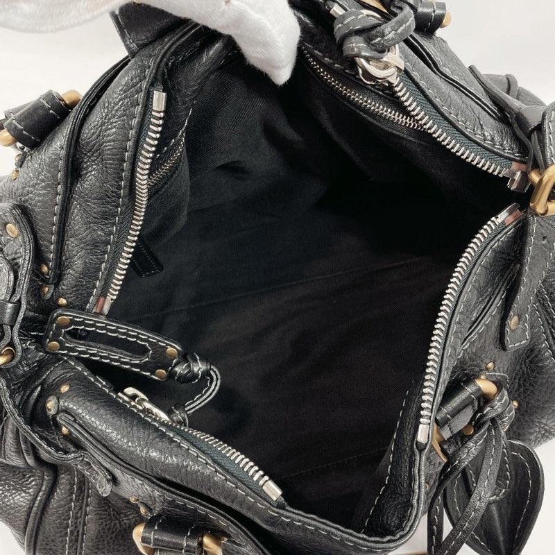 Chloe Handbag Paddington leather Black Women Used - JP-BRANDS.com