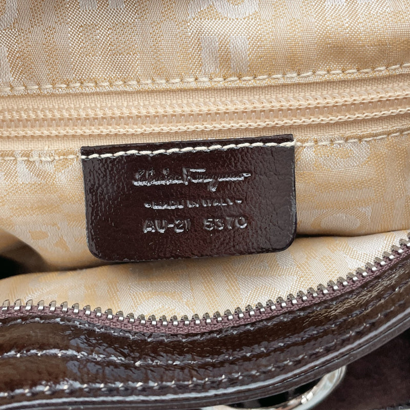 Salvatore Ferragamo Travel Gancini Embossed Leather Belt Bag