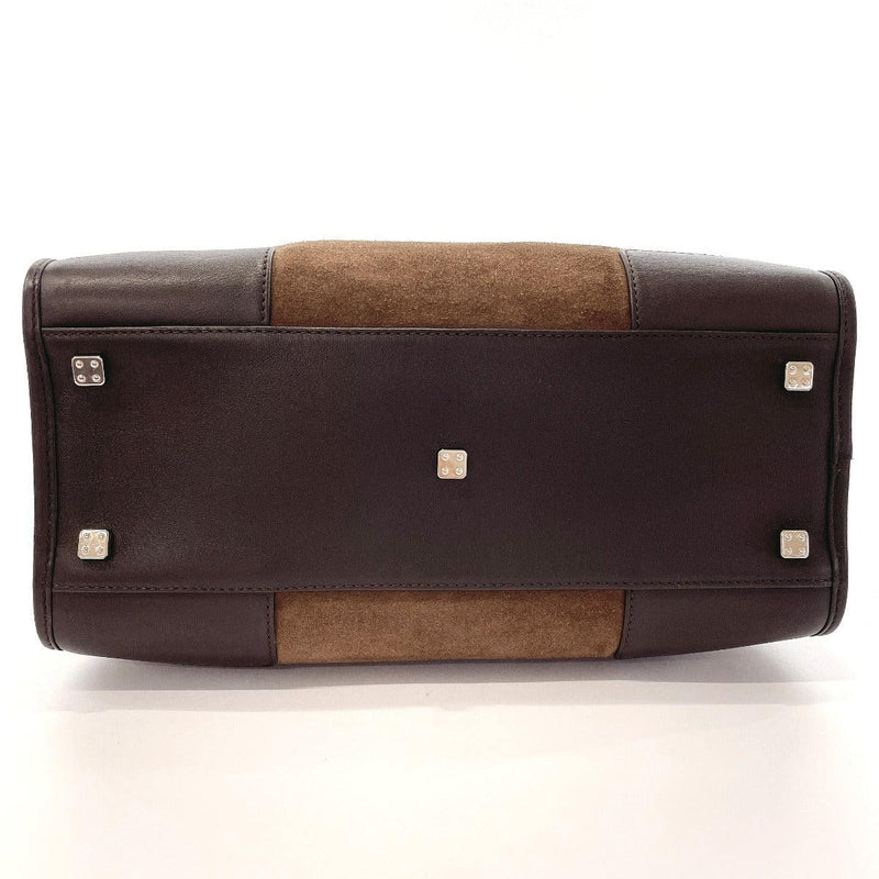 LOEWE Handbag Amazonas Suede/leather Dark brown Women Used - JP-BRANDS.com