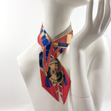 HERMES scarf Twilly silk Red Women Used - JP-BRANDS.com