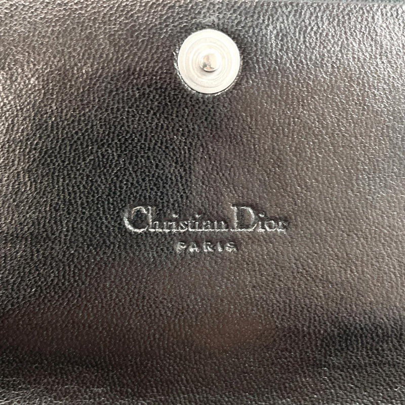 Christian Dior Wallet Chain Canage lambskin Black Women Used - JP-BRANDS.com
