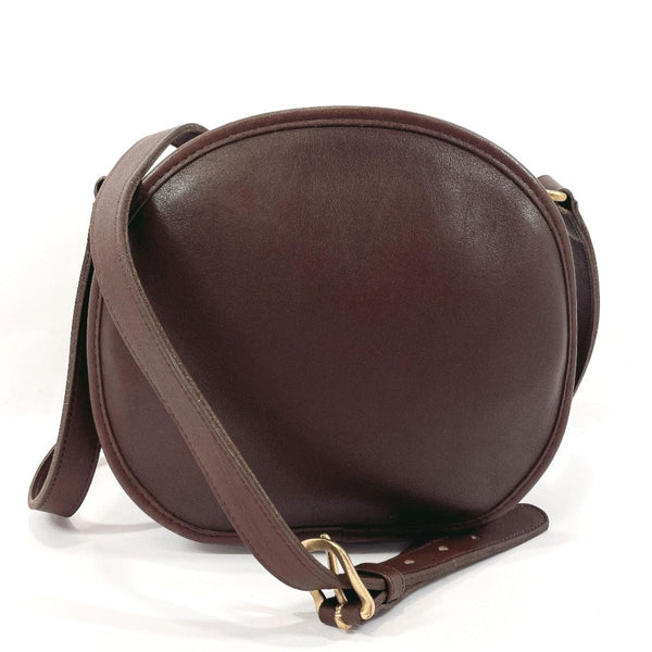 COACH Shoulder Bag Old coach leather Dark brown Women Used - JP-BRANDS.com