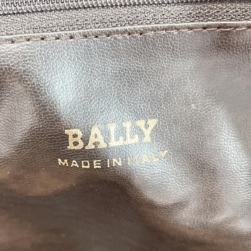 BALLY Boston bag Boston bag Embossed vintage leather Brown Women Used - JP-BRANDS.com