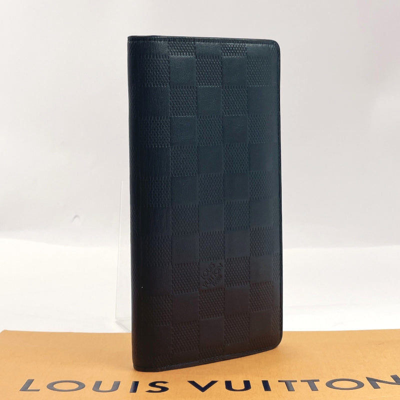 LOUIS VUITTON purse N63318 Portefeiulle braza Damier Infini Navy mens Used