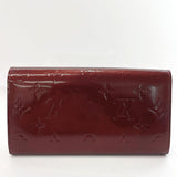 LOUIS VUITTON purse M91521 Portefeiulle Sarah Monogram Vernis wine-red Women Used - JP-BRANDS.com
