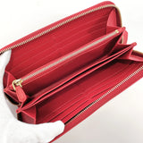 PRADA purse 1ML506 Zip Around Safiano leather Red Women Used