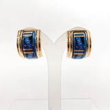 HERMES Earring Emaille Earring blue blue Women Used - JP-BRANDS.com