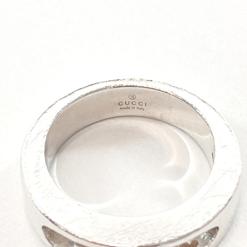 GUCCI Ring Interlocking G Silver925 #12(JP Size) Silver Women Used - JP-BRANDS.com