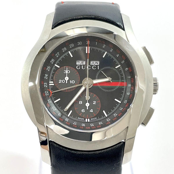 GUCCI Watches 5500 Chrono quartz Stainless Steel Black mens Used - JP-BRANDS.com