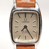 OMEGA Watches De Ville Quartz vintage Stainless Steel/leather Silver Silver Women Used