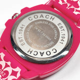 COACH Watches CA.43.7.53.0503 quartz Synthetic resin pink pink Women Used - JP-BRANDS.com