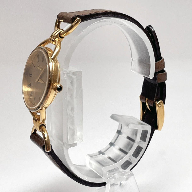 GUCCI Watches 6000.2.L quartz vintage Stainless Steel/leather gold gold Women Used - JP-BRANDS.com