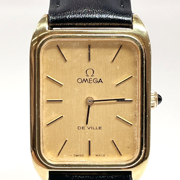 OMEGA Watches 625 De Ville Vintage Hand Winding Stainless Steel/leather gold gold Women Used