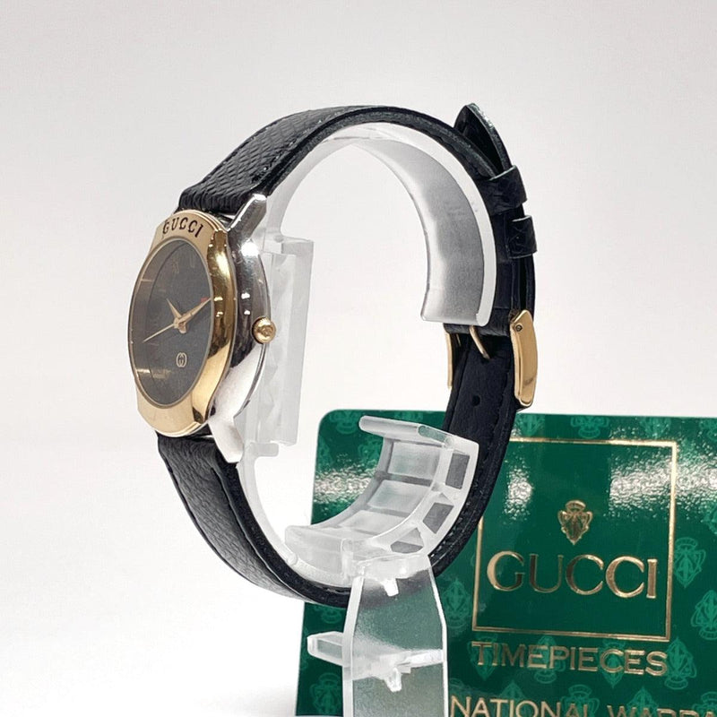 GUCCI Watches 8200JR Vintage quartz Stainless Steel/leather Black Black Women Used - JP-BRANDS.com