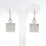 GUCCI earring Square plate Silver925 Silver Women Used - JP-BRANDS.com