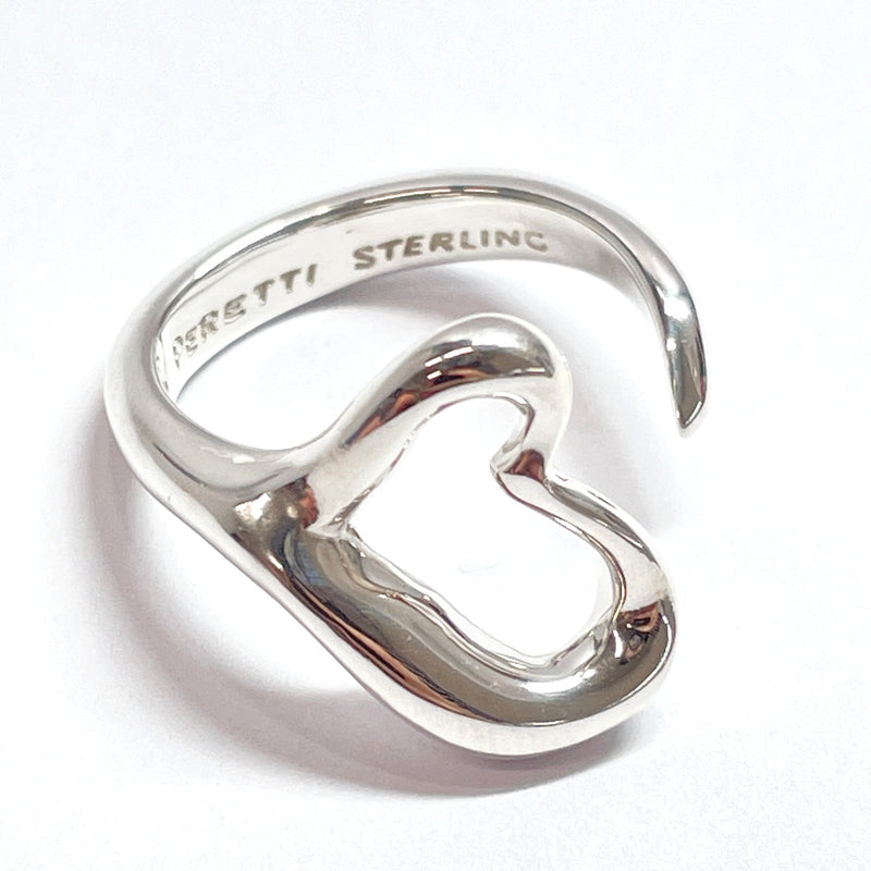 TIFFANY&Co. Ring Open Heart Small Elsa Peretti Silver925 #10(JP Size) Silver Women Used