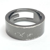GUCCI Ring Cutout G Silver925 #16(JP Size) Black mens Used - JP-BRANDS.com