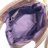 MIUMIU Handbag 2WAY leather Dark brown Women Used