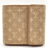 LOUIS VUITTON Tri-fold wallet M92441 Porte Billets Cartes Crédit Monet Monogram mini canvas beige Women Used