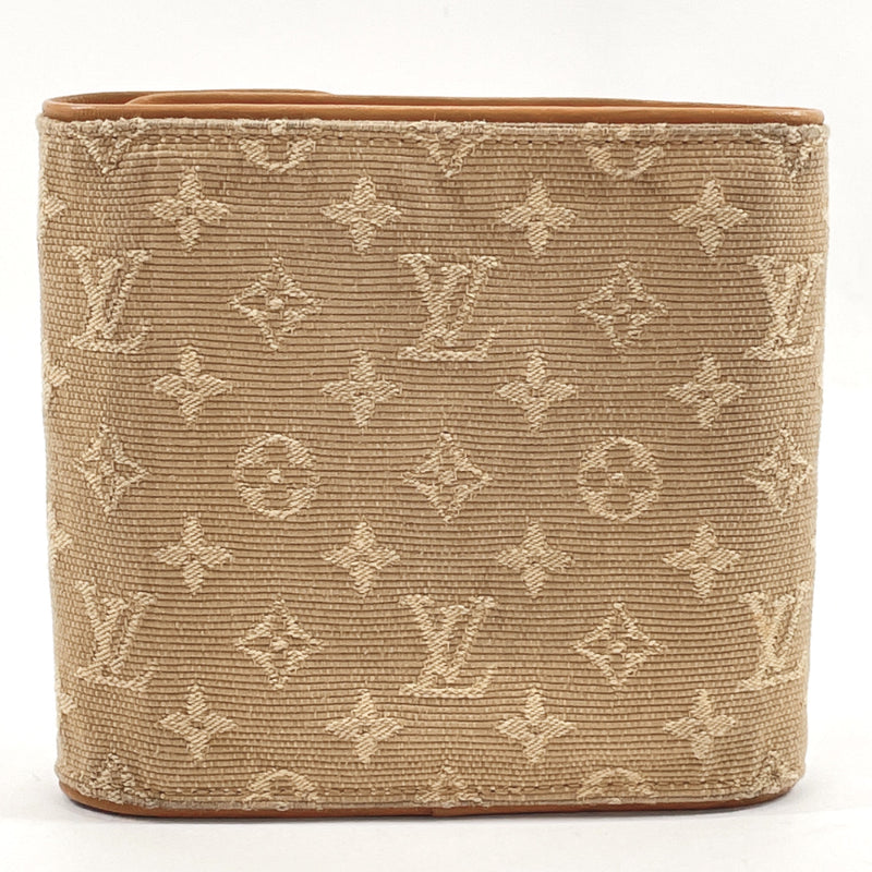 Louis Vuitton Womens Brown Leather Snap Bifold Wallet Handbag