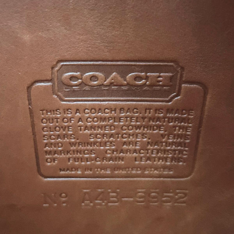 COACH Shoulder Bag 9952 Old coach bucket leather Brown Women Used - JP-BRANDS.com