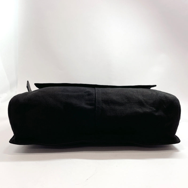 Yves Saint Laurent rive gauche Messenger bag canvas Black Black mens Used