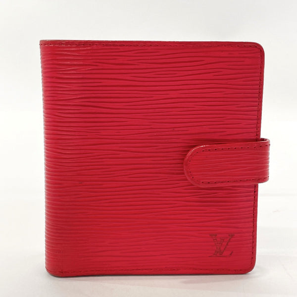LOUIS VUITTON wallet M63557 Porto Vie Compact Epi Leather Red Women Used