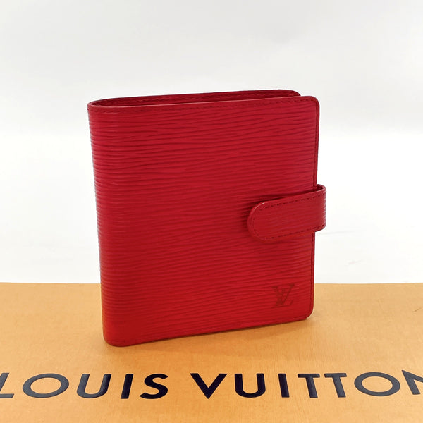 LOUIS VUITTON wallet M63557 Porto Vie Compact Epi Leather Red Women Used