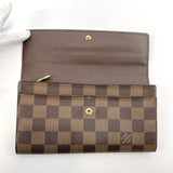 LOUIS VUITTON purse N61724 Pochette Porto Monnet Credit Damier canvas Brown unisex Used