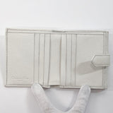 Christian Dior Tri-fold wallet leather white Women Used - JP-BRANDS.com