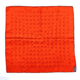 HERMES scarf Petit Carre silk Orange Orange unisex Used - JP-BRANDS.com
