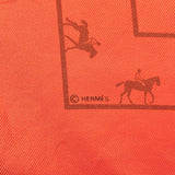 HERMES scarf Petit Carre silk Orange Orange unisex Used - JP-BRANDS.com