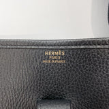 HERMES Shoulder Bag Evelyn GM Ardenne Black □BCarved seal Women Used - JP-BRANDS.com