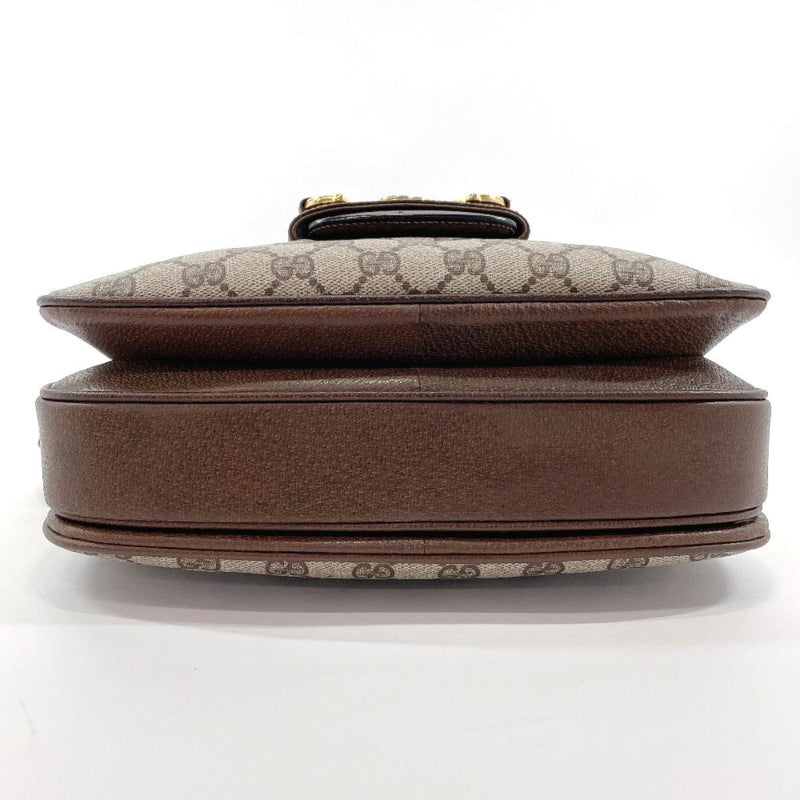 Vintage Gucci Long Wallet Horsebit Monogram Leather Brown
