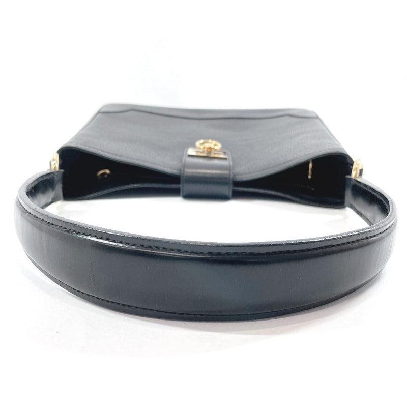 CELINE Handbag M10 one belt leather Black Women Used - JP-BRANDS.com