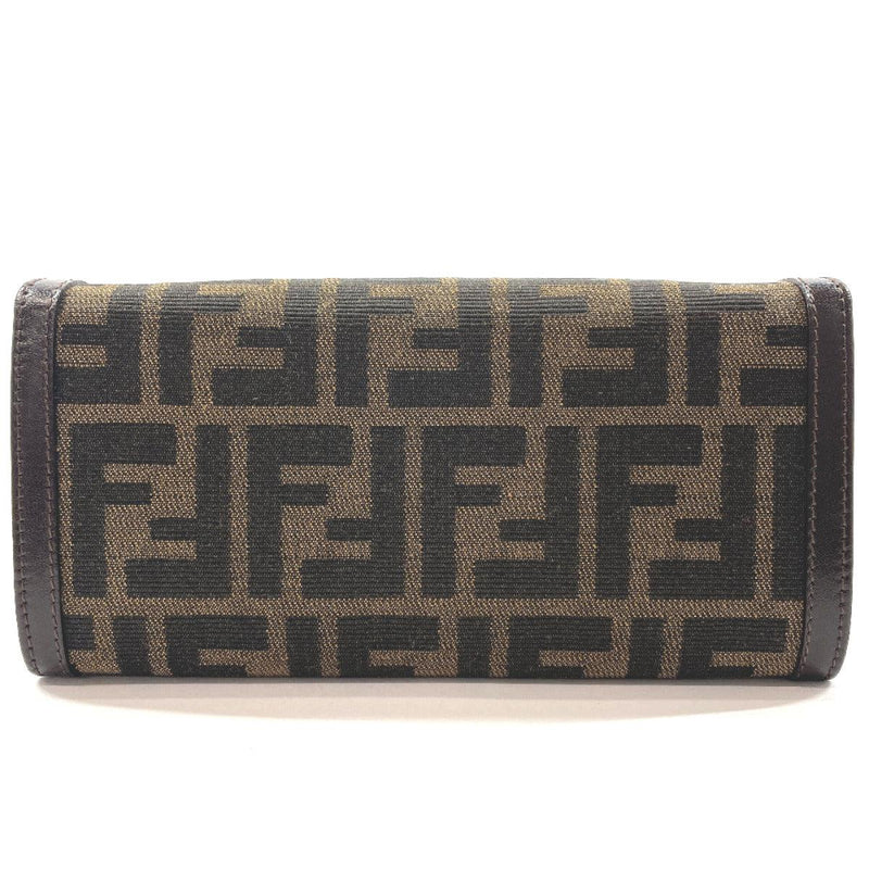 FENDI purse Zucca canvas/leather Brown Women Used - JP-BRANDS.com