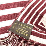 LOUIS VUITTON Scarf Scarf wool/silk Bordeaux Bordeaux Women Used