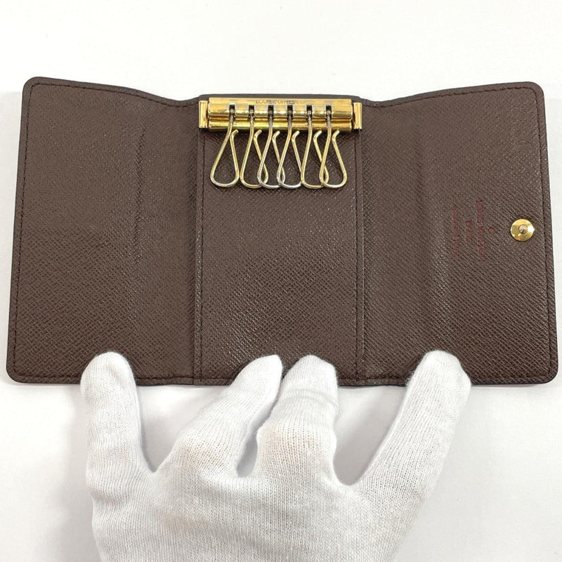 Louis Vuitton 6 Key Holder Tan Leather Wristlet