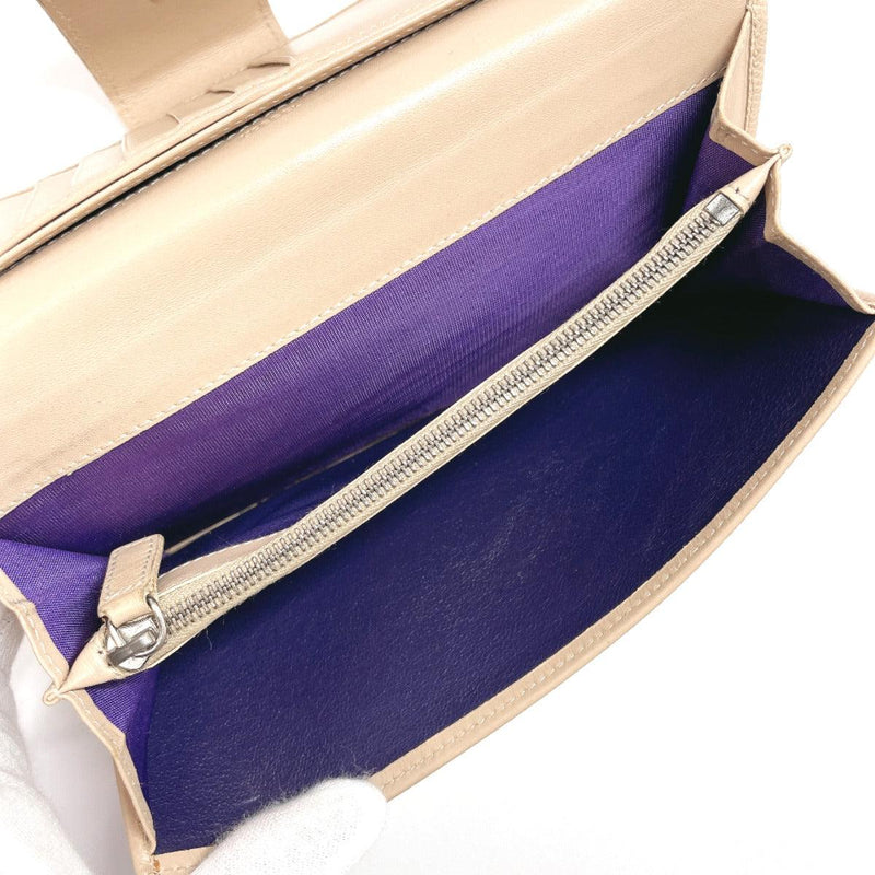 BVLGARI purse leather beige Women Used - JP-BRANDS.com