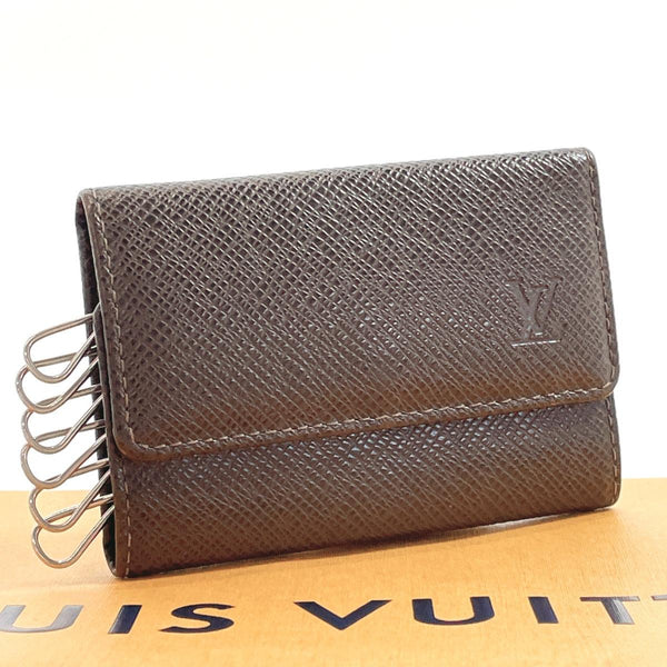 LOUIS VUITTON key holder M30538 key holder 6 Grizzly Taiga Brown unisex Used - JP-BRANDS.com